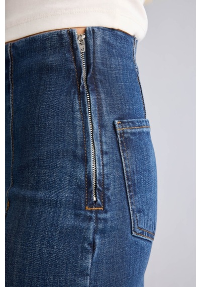 Defacto Straight Wide Yüksek Bel Düz Ve Geniş Paça Jean Pantolon I9331ax26wnnm34 Mavi-nm34