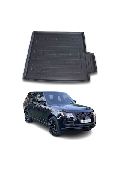 Land Rover Range Rover Vouge 2012+ Uyumlu Araca Özel Kauçuk Tpe Bagaj Havuzu Siyah