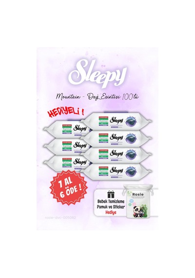 7 Al 6 Öde Sleepy Mountain Dağ Esintisi Islak Havlusu Ve Rosıe Tekli