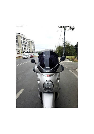 Motocam Aprilia Scarabeo 500 Ön Cam 49cm 2003-2008 Model Siyah Renkli 4mm