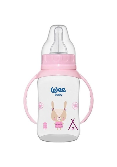 Wee Baby Pembe Klasik Kulplu PP 6-18 Ay 150 ML Biberon 137