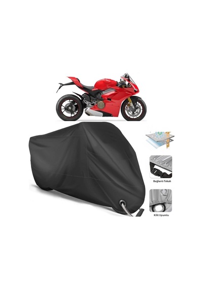 Ducati Panigale V4 S Motor Branda (Bağlantı, Kilit Uyumlu)-Siyah (457266691)