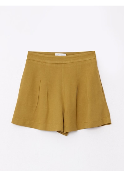Lcw Vision Haki Kadın Yüksek Bel Düz Şort
