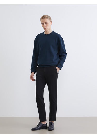 Lcw Vision Petrol Bisiklet Yaka Erkek Kalın Sweatshirt