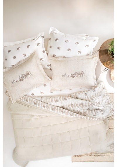 Yataş Bedding Barnet Çift Kişilik Co-Mic Yatak Örtüsü Takımı - Bej