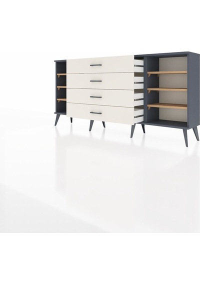 Arges Konsol 6 Raflı 4 Çekmeceli 176x30x83 Antrasit-çam/aytaşı Çam/aytaşı Arges Konsol 6 Raflı 4 Çekmeceli 176x30x83 Antrasit-çam/aytaşı Çam/aytaşı