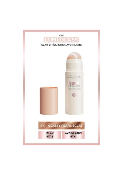 L'Oréal Paris Lumi Glass Islak Bitişli Stick Aydınlatıcı 620 Glassy Pink Ballet
