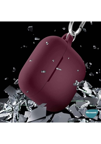 Microsonic Apple Uyumlu AirPods 3 Askılı Mat Silikon Kılıf