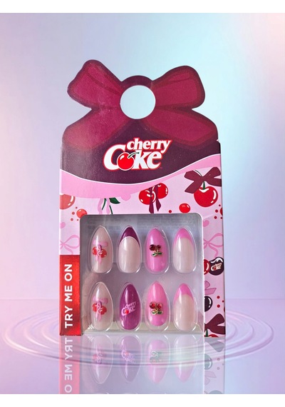 Cherry Coke Takma Tırnak Seti