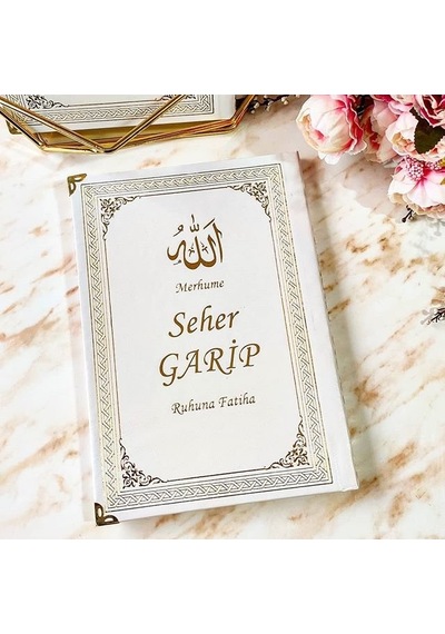 Isim Baskılı Ciltli Yasin Kitabı Orta Boy Tül Keseli Inci Tesbihl N11.46890