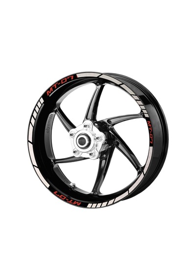 Deeb Yamaha Mt07 Jant Şeridi Beyaz Kırmızı Model X N11.8298