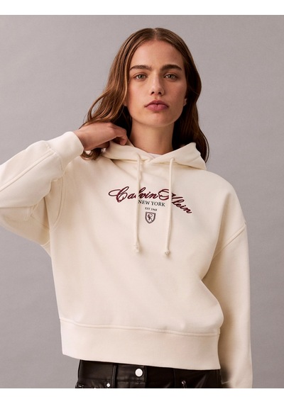 Calvin Klein Uzun Kollu Kısa Grafikli Kapüşonlu Kadın Beyaz Sweatshirt Lv047e208g-yat Beyaz Calvin Klein Uzun Kollu Kısa Grafikli Kapüşonlu Kadın Beyaz Sweatshirt Lv047e208g-yat Beyaz
