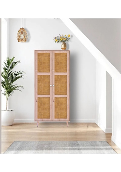 Floradesign Bali Bohem Jüt Gardırop /elbise Dolabı Iki Kapaklı Dolap / Çok Amaçlı Dolap Mdf Jüt Kapaklı Floradesign Bali Bohem Jüt Gardırop /elbise Dolabı Iki Kapaklı Dolap / Çok Amaçlı Dolap Mdf Jüt Kapaklı