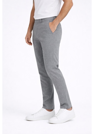 Captiva İtalyan Kesim Comfort Fit Erkek Keten Pantolon - 7557 gri