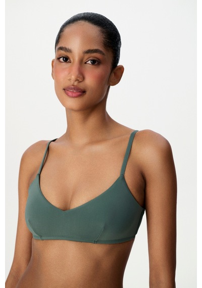 Penti Yeşil Front V Bikini Üstü