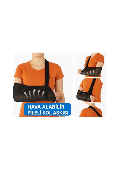Fileli Ortopedik Kol Askısı Ayarlanabilir Hava Alan Kırık Çıkık İncinme İçin Kol Sabitleyici Destek Çok Renkli