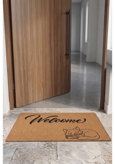 Villadia Home Textile Kapı Önü Paspası Kaymaz Taban Dekoratif Paspas Ev Giriş Antre İç Ve Dış Mekan Paspası 45x70 Cm 15ypycoco