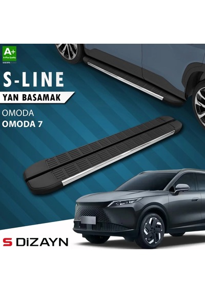 S-dizayn Omoda Omoda7 S-line Krom Yan Basamak 183 Cm 2025 Üzeri A+ Kalite