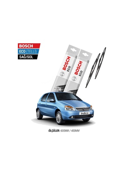 Bosch , Tata İndica 2008 Model Silecek Takımı Bosch Eco Telli