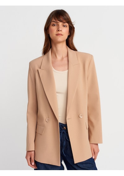 Dilvin 60770 Blazer Ceket-camel CAMEL