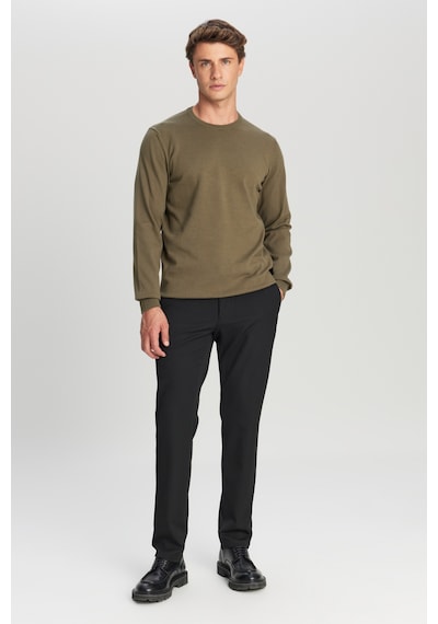 AC&Co / Altınyıldız Classics Erkek Hakı Pamuklu Standart Fit Normal Kesim Bisiklet Yaka Triko Kazak Haki AC&Co / Altınyıldız Classics Erkek Hakı Pamuklu Standart Fit Normal Kesim Bisiklet Yaka Triko Kazak Haki