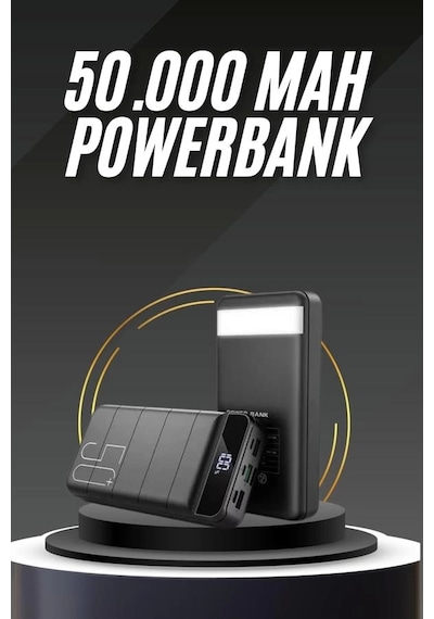 50.000 Mah Led Dijital Göstergeli Usb Çıkışı Powerbank Belirtilmemiş