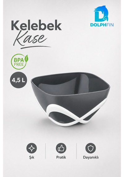 Kelebek Kase 750 Ml Bpa Free Dekoratif Sunum Ve Çerez Kasesi çok renkli