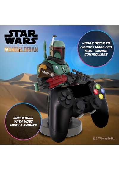 Star Wars Boba Fett The Mandalorian Dualsense Dualshock Oyun Kolu Tutucu Telefon Uyumlu Lisanslı Cable Guys