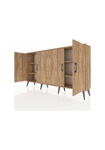 Arges Konsol 4 Raflı 4 Kapaklı 176x30x99 Çam-çam Atlas Çam/atlas Çam - Atlas Çam Arges Konsol 4 Raflı 4 Kapaklı 176x30x99 Çam-çam Atlas Çam/atlas Çam - Atlas Çam