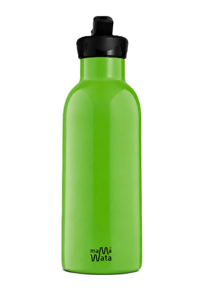 Mamawata Green Pipetli Çocuk Termos Matara 470 Ml Paslanmaz Çelik Sızdırmaz Yalıtımlı Suluk Yeşil