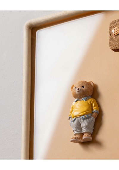Madame Coco Champ Bear Magnet - Sarı - 4x8 Cm 8684427186886