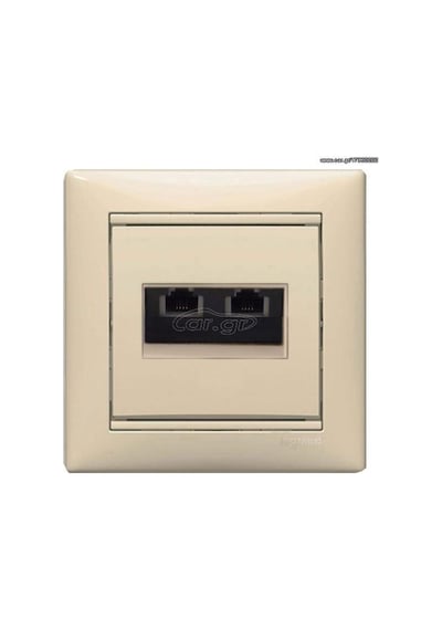 Valena Krem 2x4 Telefon Prizi çercevesizdir N11.132