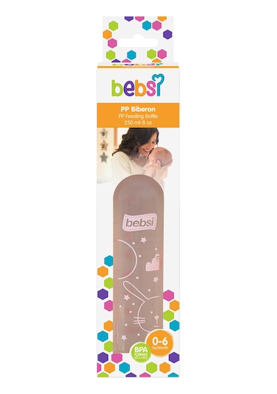 Bebsi PP Biberon 250 ml - Pembe