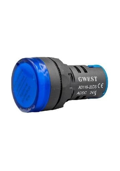 24v Göz Lambası Mavi Ledli 29.5 Mm