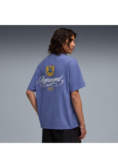 Puma X Represent Graphıc Erkek Tişört 632544 78 Mavi