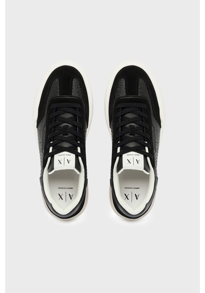 Armani Exchange Süet Detaylı Sneaker Ayakkabı Erkek Ayakkabı Xm002688 Af21419 Uc001 Siyah