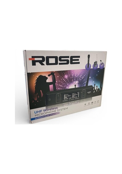 Rose Rw-211ey Uhf El+yaka Telsiz Mikrofonu 2x100 Kanal