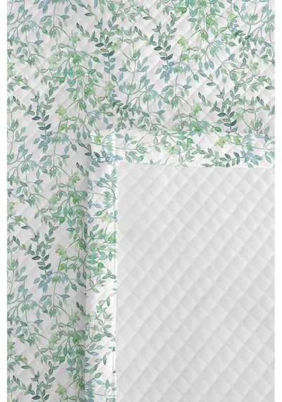 Yeşil Botanik Tek Kişilik Pike Takımı-minimal Yapraklı Beyaz Mint 160x220cm Kapitone Yatak Örtüsü Buharlı Kireç Fısıltısı Yeşil Botanik Tek Kişilik Pike Takımı-minimal Yapraklı Beyaz Mint 160x220cm Kapitone Yatak Örtüsü Buharlı Kireç Fısıltısı