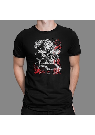 Anime Demon Slayer Tshirt Bisiklet Yaka (551816356)