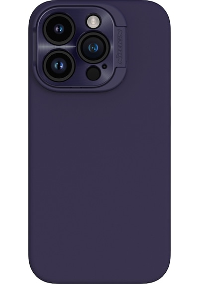Nillkin Apple Uyumlu iPhone 15 Pro Stand Özellikli Lens Koruyuculu Lansman Kılıf Derin Mor