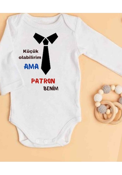 Lupi İsimli Zıbın Yazılı Bebek Zıbın Krem-bakır Beyaz