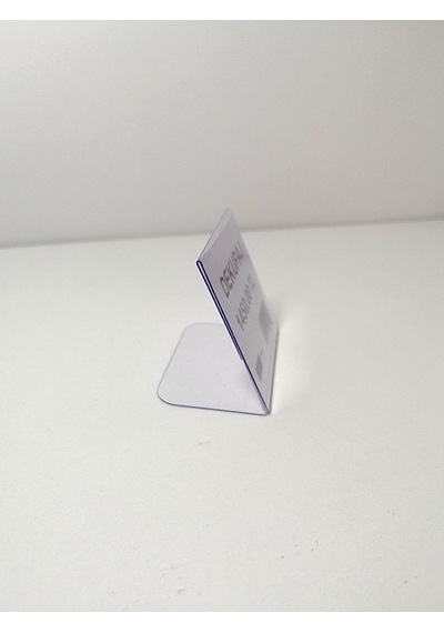 10 Adet Pvc Etiketlik Ayaklı Arkaya Açılı 4x4,5 Cm Mini Etiketlik