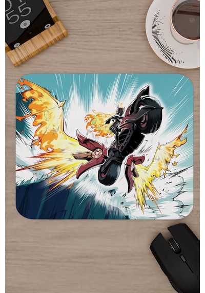 Mavuika Genshin Impact Anime Gacha V4 - 22x18 Gaming Mouse Pad Fare Altlığı