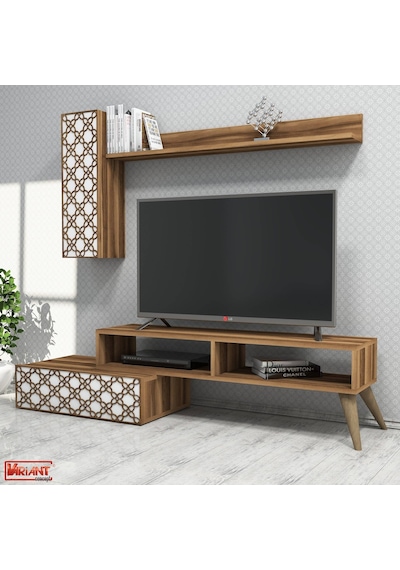 Variant Planet Tv Ünitesi - Beyaz / Ceviz