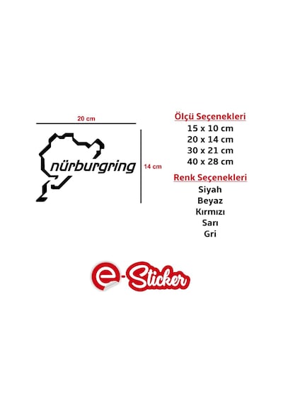 Nürburgring Oto Sticker Araba Sticker (352368514)