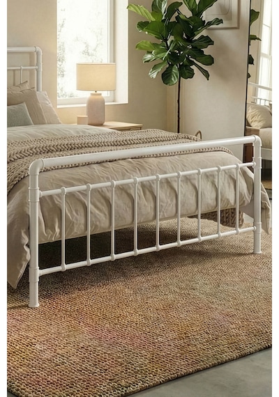 Unimet Odin Metal Karyola - Konik Geçme Konfor Destekli Latalı - 140x190/140x200/160x200/180x200 Unimet Odin Metal Karyola - Konik Geçme Konfor Destekli Latalı - 140x190/140x200/160x200/180x200