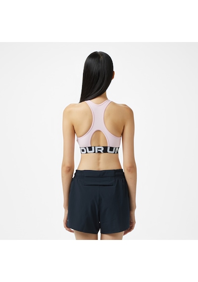 Under Armour Hg Mid Nded Kadın Pembe Antrenman Bra 1383544 Pembe