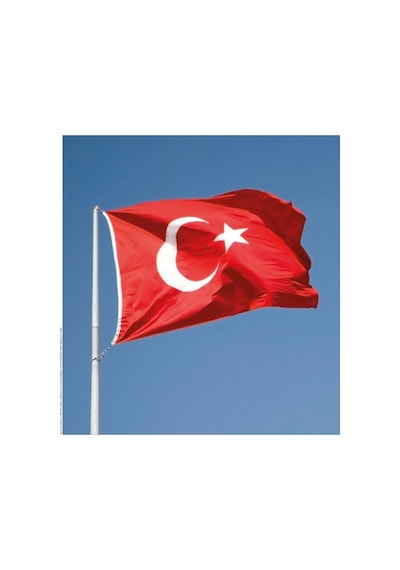 Türk Bayrağı Alpaka Kumaş 100x150cm. Kırmızı / 100 X 150 Cm