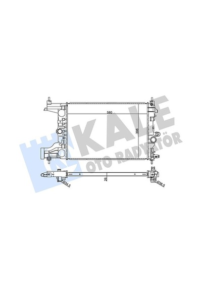 Kale-radyator Motor Su Radyatörü Opel Astra J 09 15 1.3-1.7 A13dte A17dtl A17dtj 354985 1300301 13266755 13267655