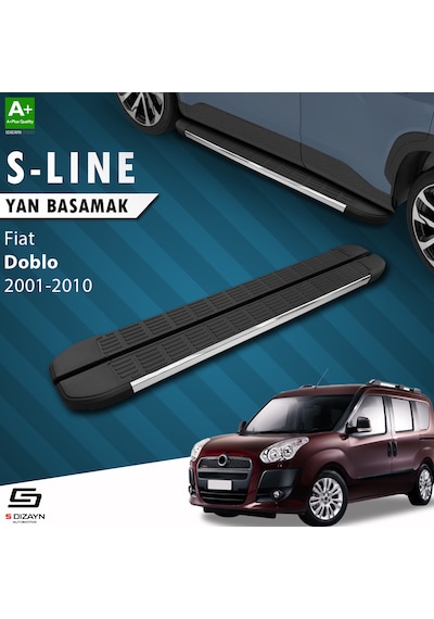 S-dizayn Fiat Doblo S-line Krom Yan Basamak 183 Cm 2001-2010